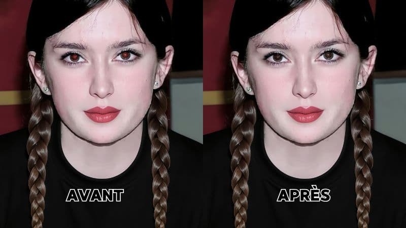 Comment enlever les yeux rouges facilement sur iPhone et Android