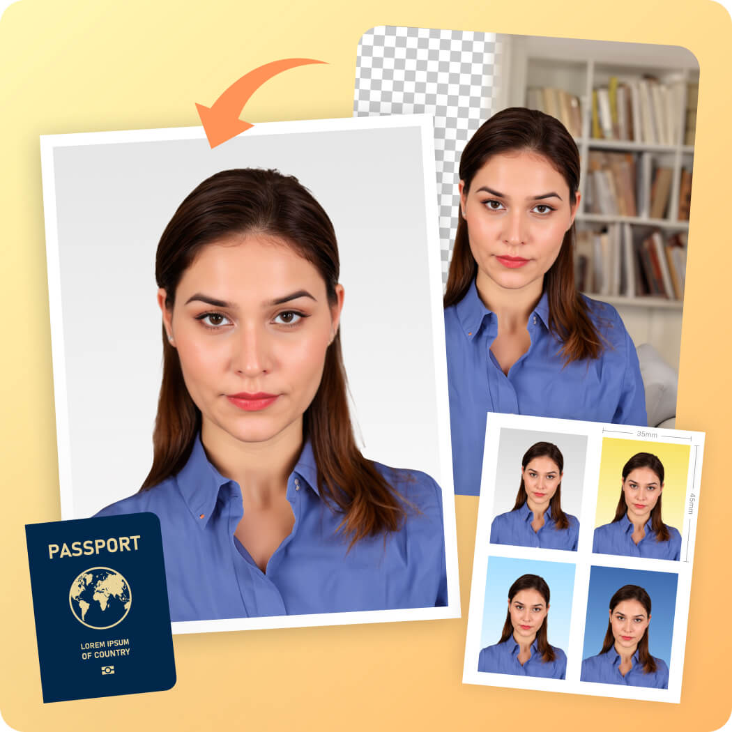 Passport Photos - Remove Background for Headshots