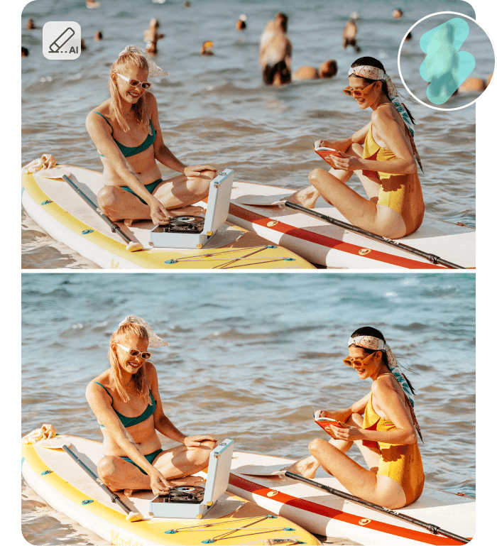 „Foto-Radierer Objekt aus Foto löschen“