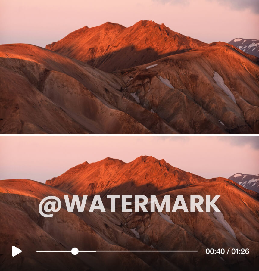 Eliminador de marca de agua en videos
 Borrador de marcas de agua