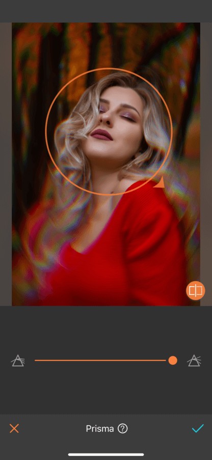 ediciones mágicas con el efecto Prisma de Airbrush