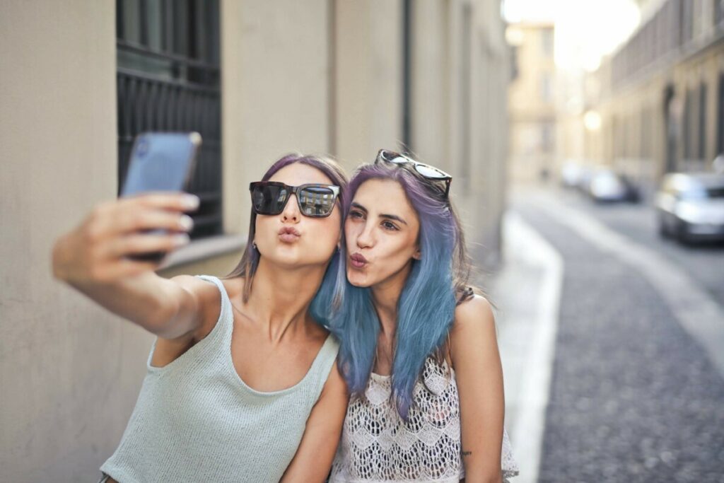 Best Friends Day Edit with Airbrush Hair Dye