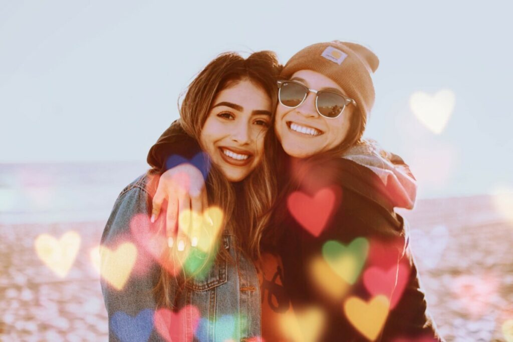 Best Friends Day with Airbrush Love Filter