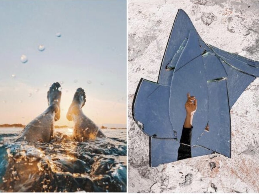 selfies de diferentes partes del cuerpo