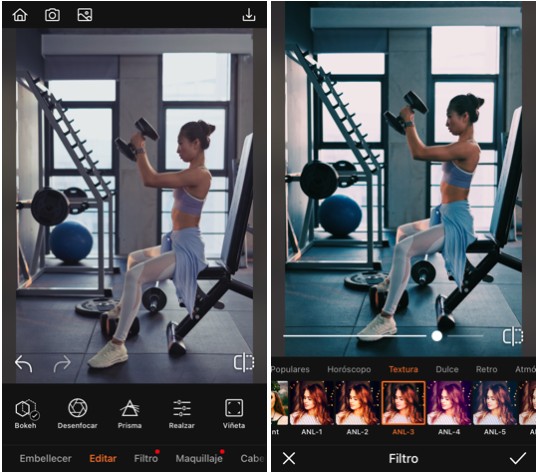 fotos en el gym