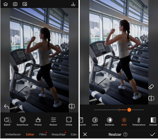 fotos en el gym