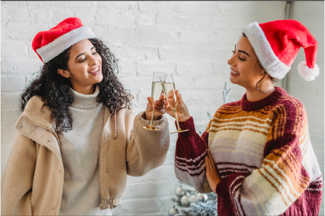 10 Ideas para fotos de Navidad con tu mejor amiga