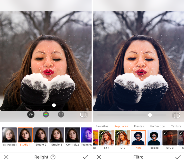 fotos en la nieve