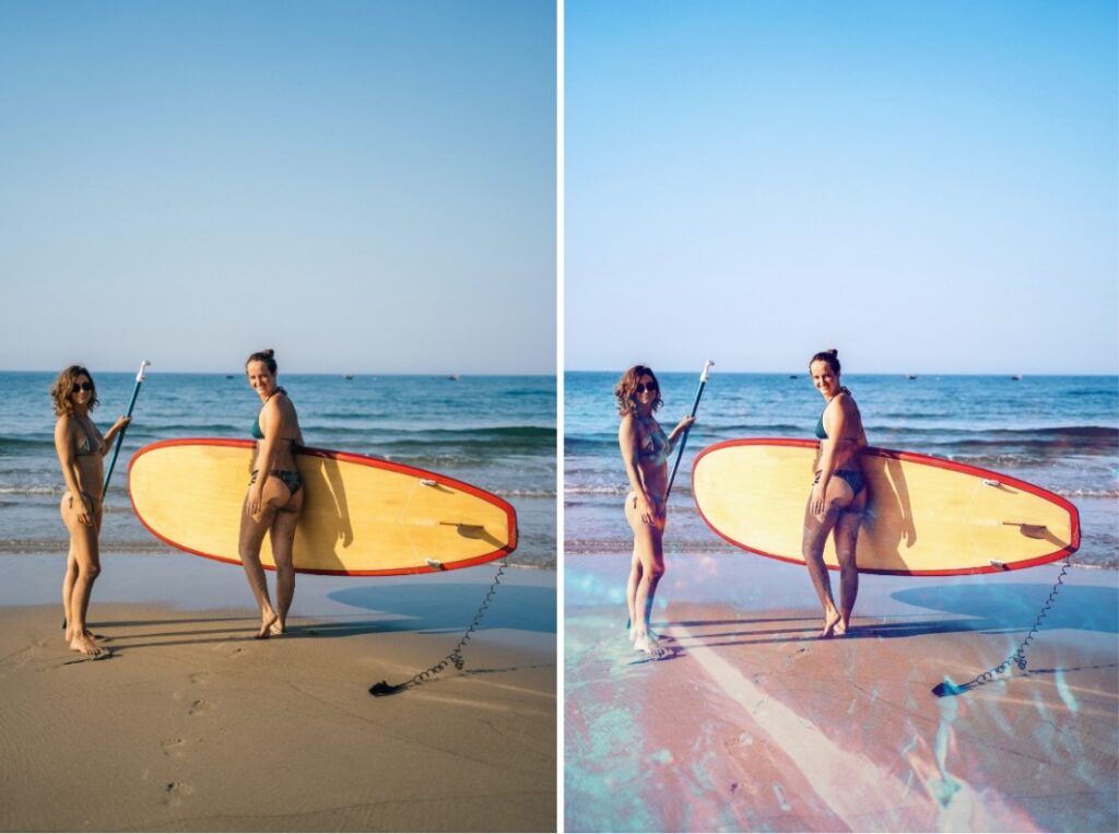 summer photo filters - mirage