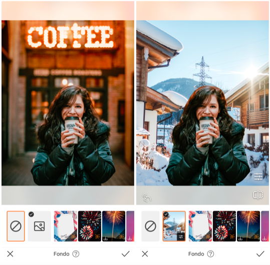 Cómo crear escenarios para tus fotos usando Fondos
