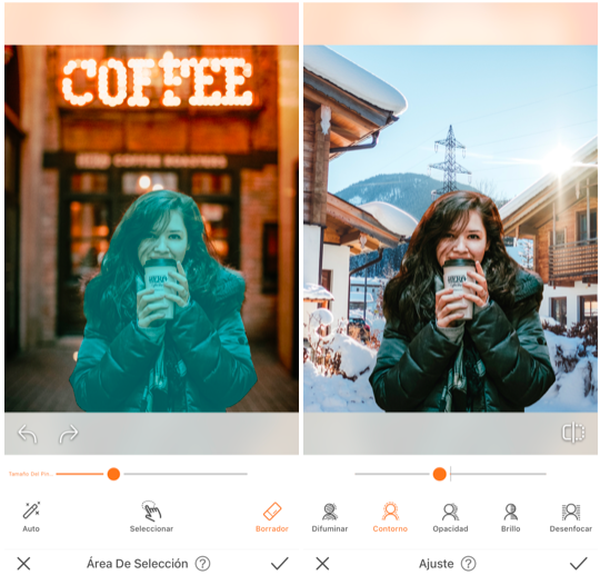 Cómo crear escenarios para tus fotos usando Fondos