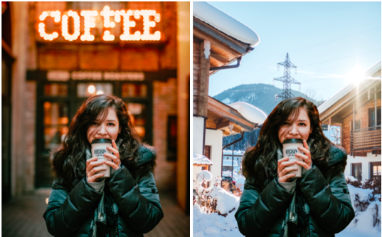 Cómo crear escenarios para tus fotos usando Fondos