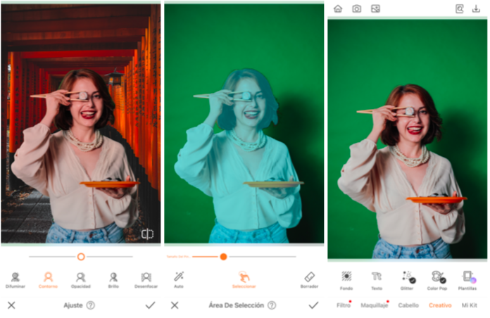 Cómo crear escenarios para tus fotos usando Fondos