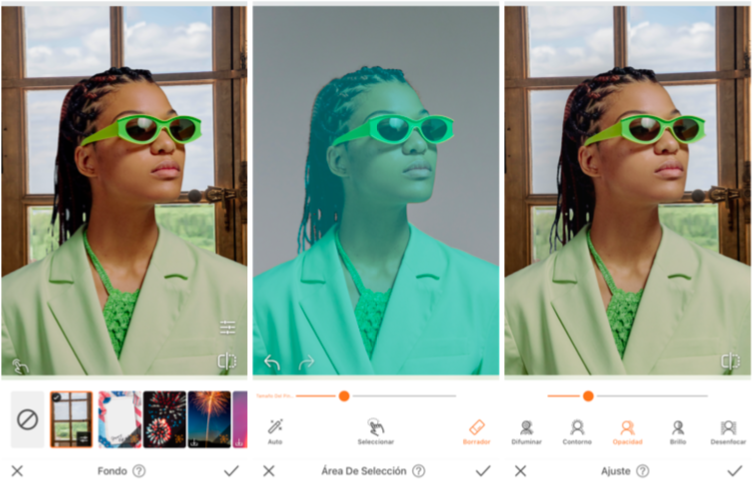 Cómo crear escenarios para tus fotos usando Fondos