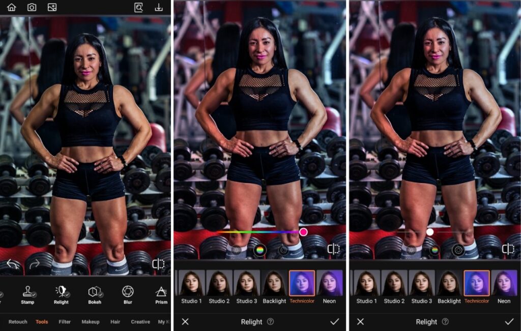 Fitness photography tips - relight
