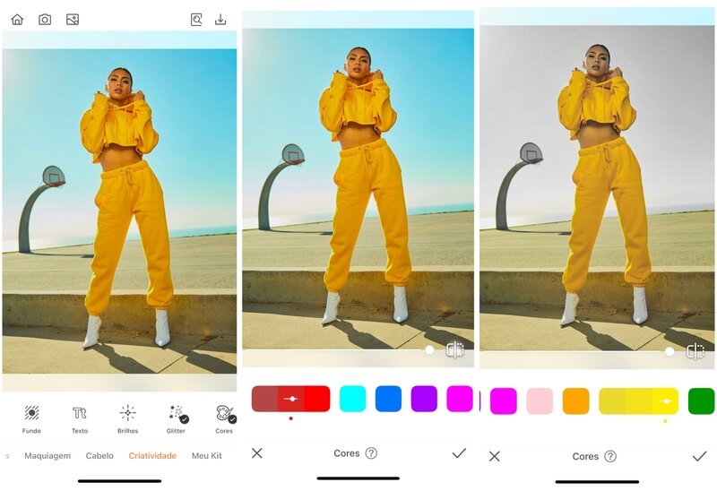 tutorial de edição de foto feita com o Airbrush