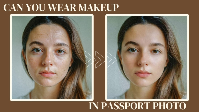 Can you wear makeup photo in passport photo - cover photo