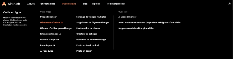 Airbrush Ghibli filter Web Screenshot FR - online tools