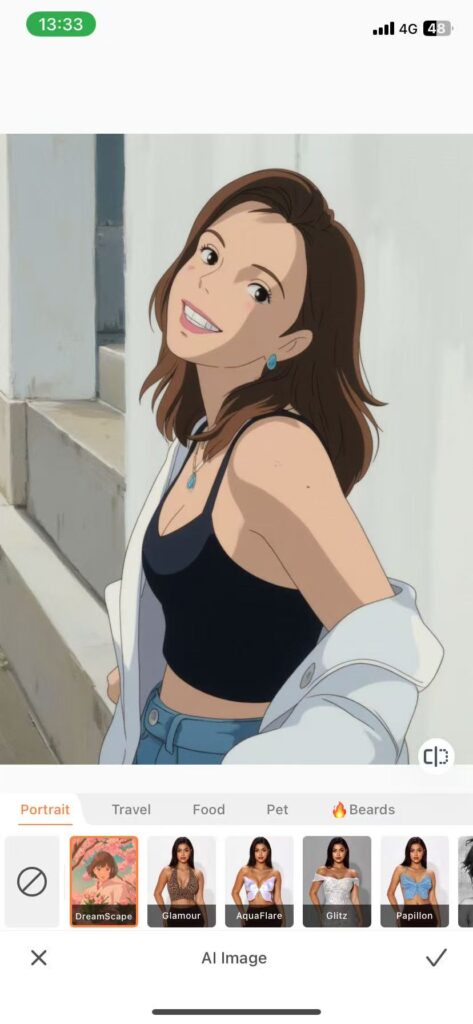 app screenshot of Ghibli studio Airbrush app