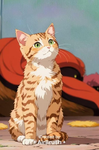 ghibli filter - kitty after