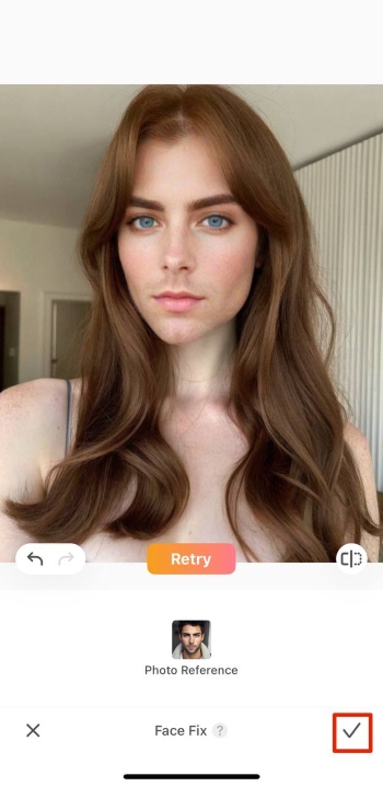 Airbrush App Screenshot EN - gender swap face fix save results
