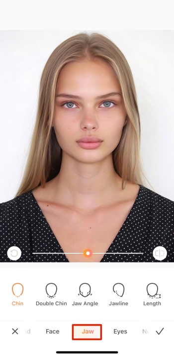 Airbrush App Screenshot EN - Celebrity Look Alike Jawline Shaping jaw