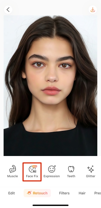 Airbrush App Screenshot EN - Face Swap face fix