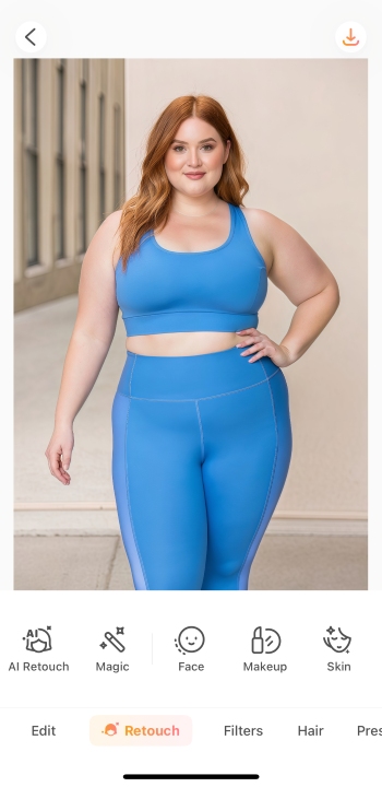Airbrush App Screenshot EN - Weight Loss Simulator upload image