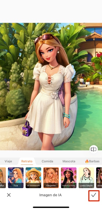 Airbrush App Screenshot ES - AI avatar ai image save