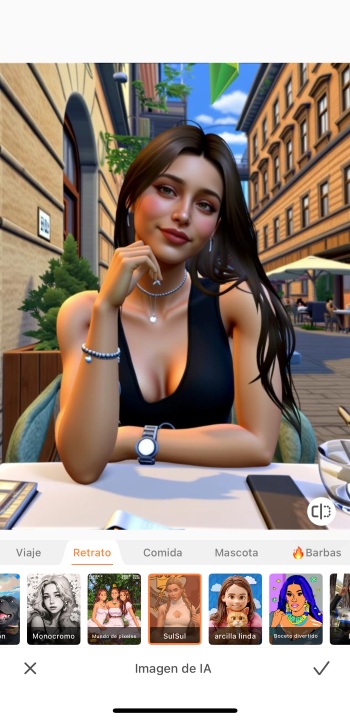 Airbrush App Screenshot ES - AI image avatar Sul Sul