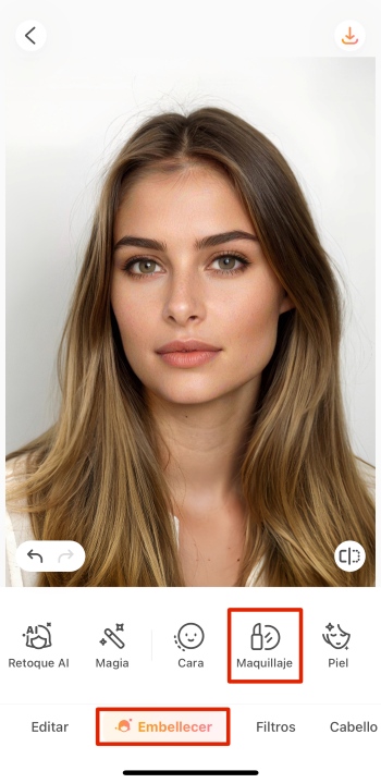 Airbrush App Screenshot ES - lipstick retouch makeup