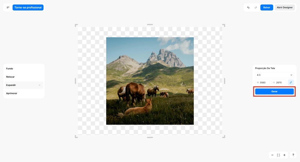 Pixelcut Web Screenshot PT - Image Extender 3
