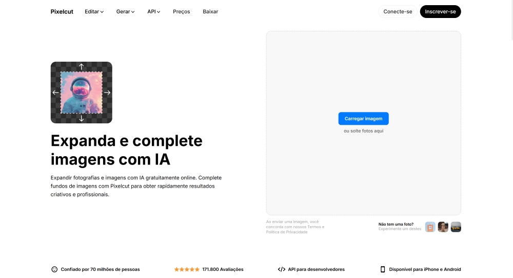 Pixelcut Web Screenshot PT - Image Extender