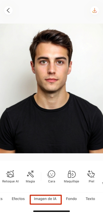 Airbrush App Screenshot ES - beard filter ai image