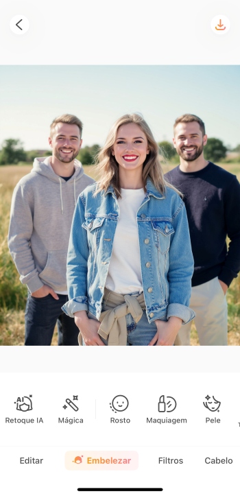 Airbrush App Screenshot PT - remove people from photo upload image