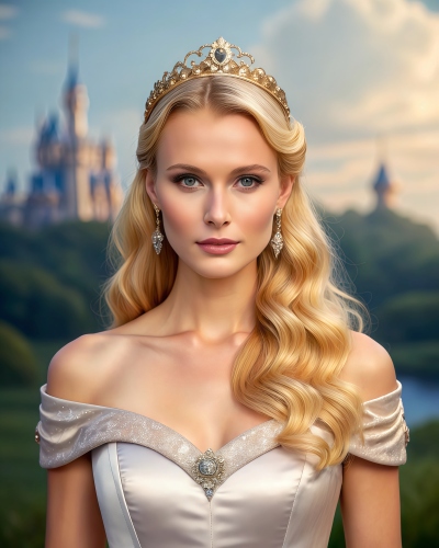 face swap - blond princess example before