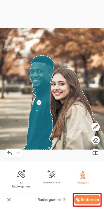 Airbrush App Screenshot GE - remove people from photos remove