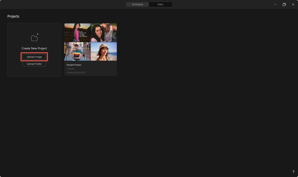 Airbrush Studio Screenshot EN - remove people from photos upload image