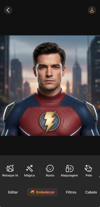 Airbrush App Screenshot PT - face swap upload image