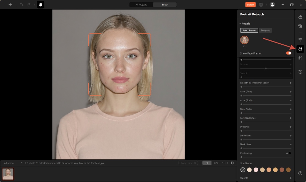 Airbrush Studio Screenshot EN - Face Editing Apps Face Retouch