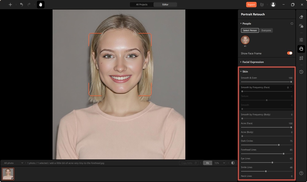 Airbrush Studio Screenshot EN - Face Editing Apps Skin