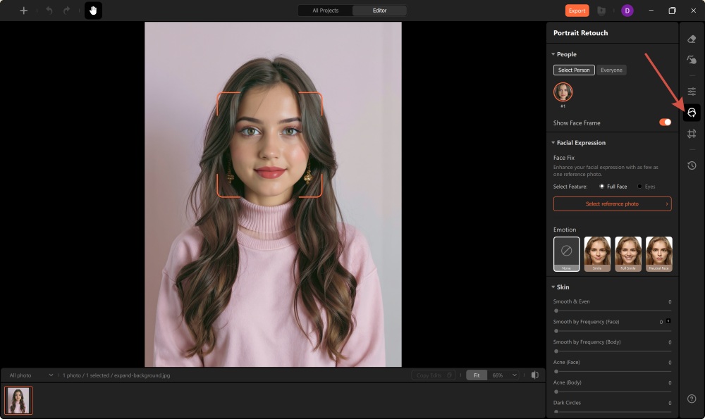 Airbrush Studio Screenshot EN - face swap face icon