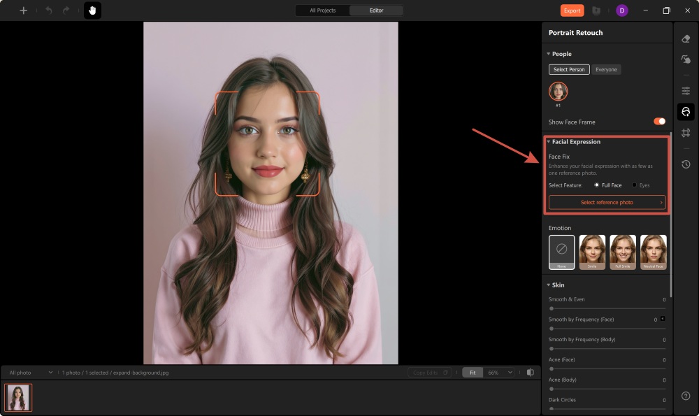 Airbrush Studio Screenshot EN - face swap facial expression tool