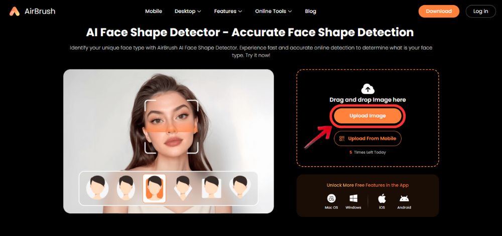 Airbrush Web Screenshot EN - Why Do I Look Fat in Pictures Airbrush Face Shape Detector - 02
