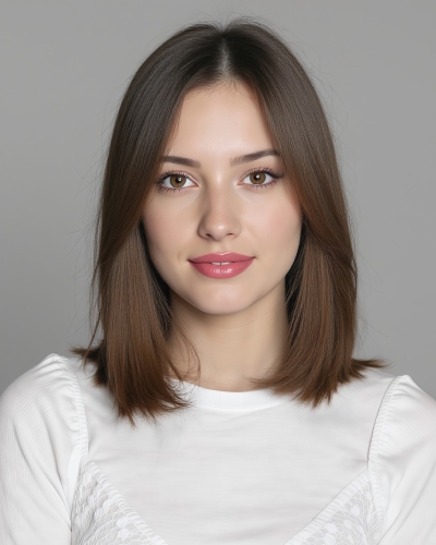 change hairstyle - example straight hair