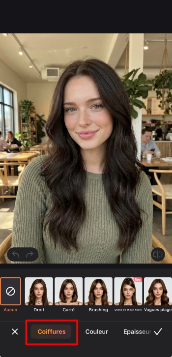 Airbrush App Screenshot FR - change hairstyle hairstyles