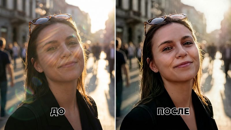 Как убрать блики на фото быстро и эффективно
