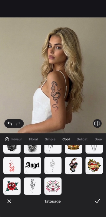 Airbrush App Screenshot FR - tattoo simulator result 1