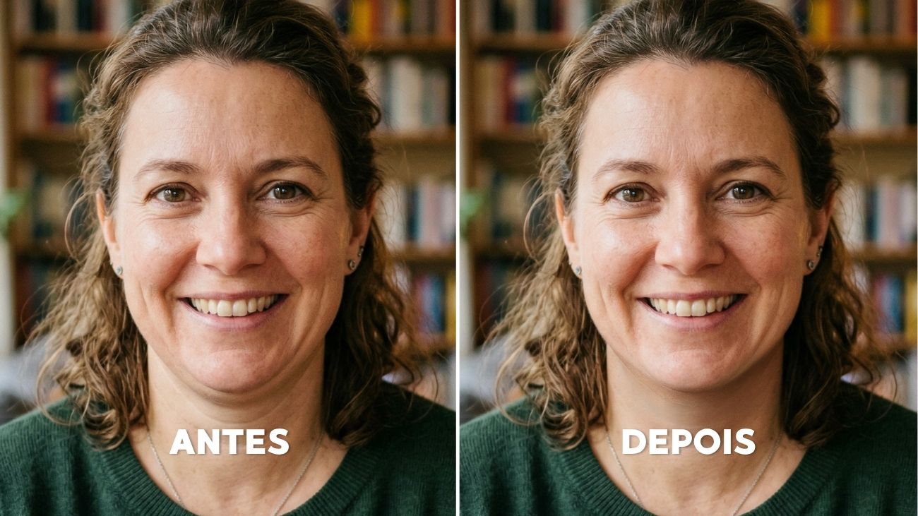 Como tirar papada da foto?