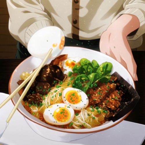 anime converter - food example after